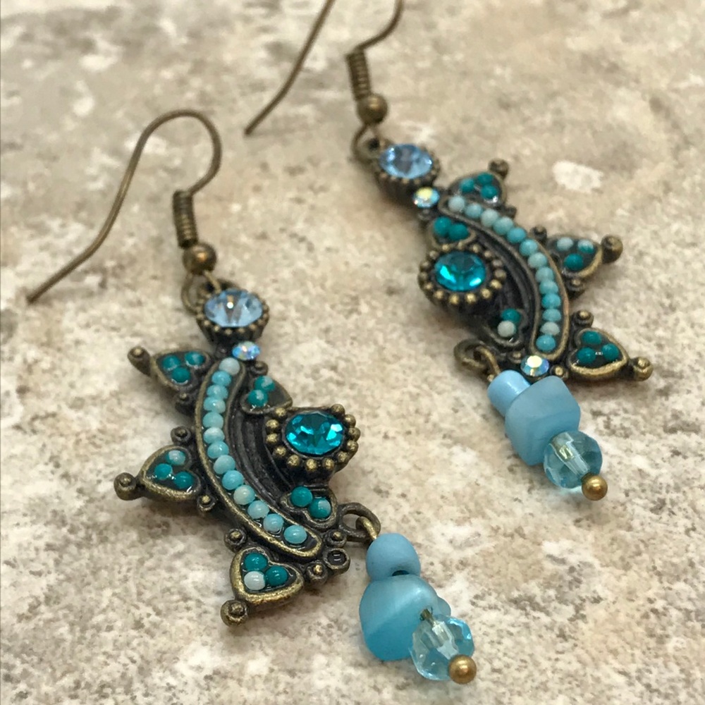 Earrings Handmade Repurposed Vintage Unique